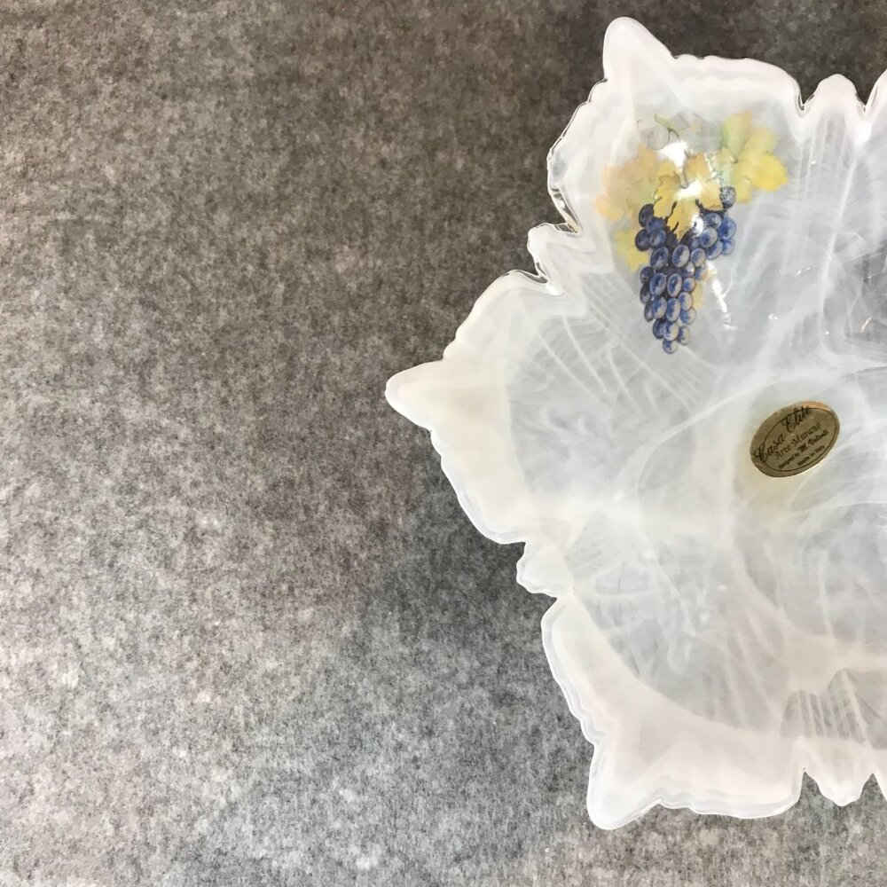 Murano Swirl White Bowl Casa Elite Arte Murano Designed by M. Valenti - Picture 4 of 7